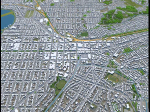 Ballarat city australia 40km 3D Model