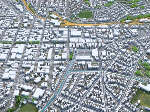 Ballarat city australia 40km 3D Model