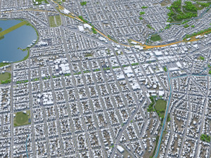 Ballarat city australia 40km 3D 模型