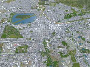 Ballarat city australia 40km 3D 模型