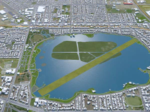 Ballarat city australia 40km 3D Model