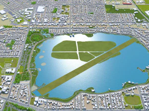 Ballarat city australia 40km 3D Model