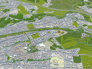 Ballarat city australia 40km 3D 模型