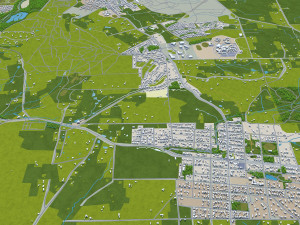 Ballarat city australia 40km 3D 模型