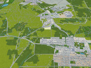Ballarat city australia 40km 3D Model