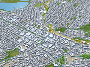 Ballarat city australia 40km 3D 模型