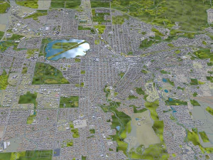 Ballarat city australia 40km 3D Model