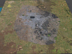 Ballarat city australia 40km 3D Model