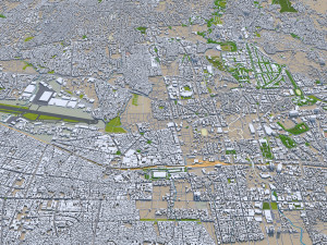 bandung city 25km 3D Model