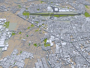 bandung city 25km 3D Model
