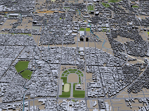 bandung city 25km 3D Model