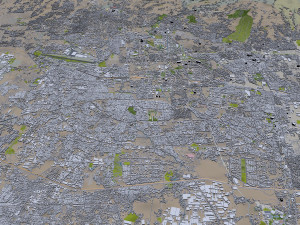 bandung city 25km 3D Model