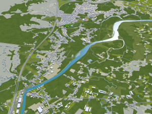 banja luka bosnia and herzegovina city 50km 3D-Modell