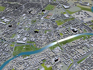 banja luka bosnia and herzegovina city 50km 3D Model