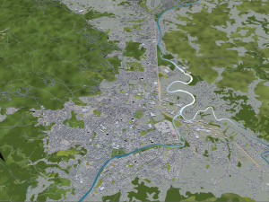 banja luka bosnia and herzegovina city 50km 3D-Modell