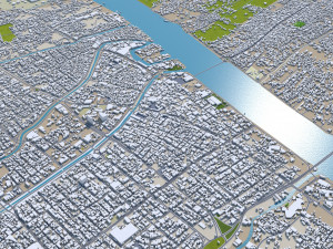 Basra city iraq 35km 3D Model