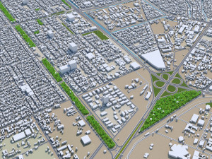 Basra city iraq 35km 3D Model