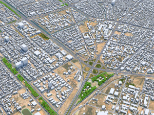 Basra city iraq 35km 3D Model