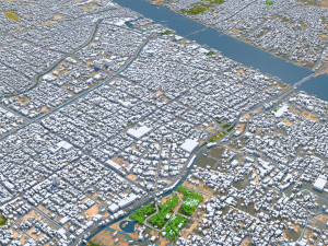 Basra city iraq 35km 3D Model
