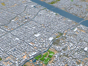 Basra city iraq 35km 3D Model