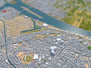 Basra city iraq 35km 3D Model