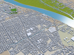Basra city iraq 35km 3D Model
