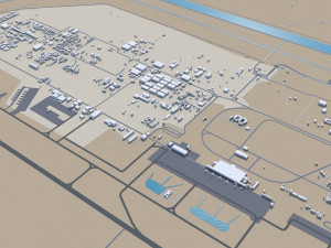 Basra city iraq 35km 3D Model