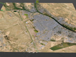 Basra city iraq 35km 3D Model