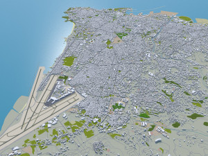 beirut city lebanon 30 km Modelo 3D