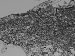 beirut city lebanon 30 km Modelo 3D