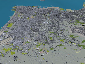 beirut city lebanon 30 km Modelo 3D