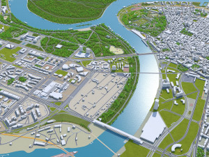 belgrade city serbia 60km 3D-Modell