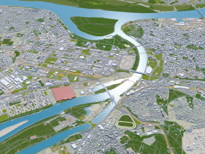belgrade city serbia 60km 3D-Modell