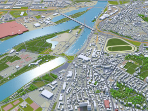 belgrade city serbia 60km 3D-Modell