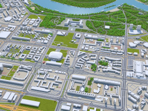 belgrade city serbia 60km 3D-Modell