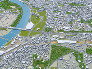 belgrade city serbia 60km 3D-Modell