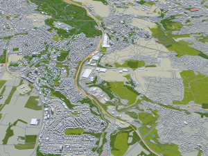 belgrade city serbia 60km 3D-Modell