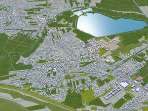 belgrade city serbia 60km 3D-Modell
