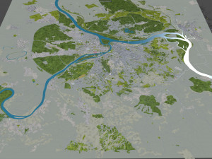 belgrade city serbia 60km 3D-Modell