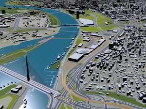 belgrade city serbia 60km 3D-Modell