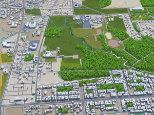 bhopal city india 70km 3D Model