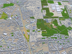 bhopal city india 70km 3D Model