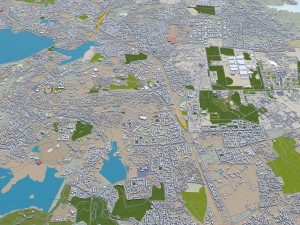 bhopal city india 70km 3D Model