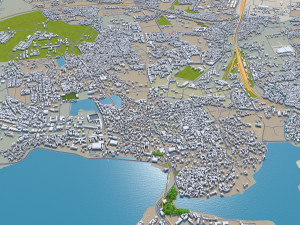 bhopal city india 70km 3D Model