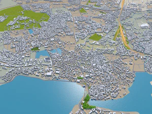 bhopal city india 70km 3D Model