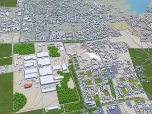 bhopal city india 70km 3D Model
