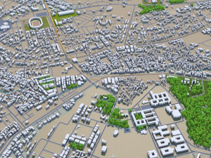 bhopal city india 70km 3D Model