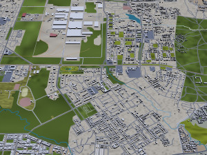 bhopal city india 70km 3D Model