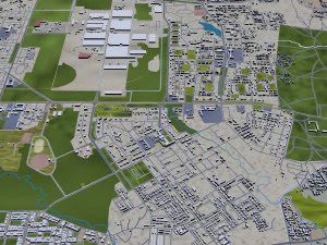 bhopal city india 70km 3D Model