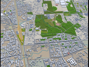 bhopal city india 70km 3D Model